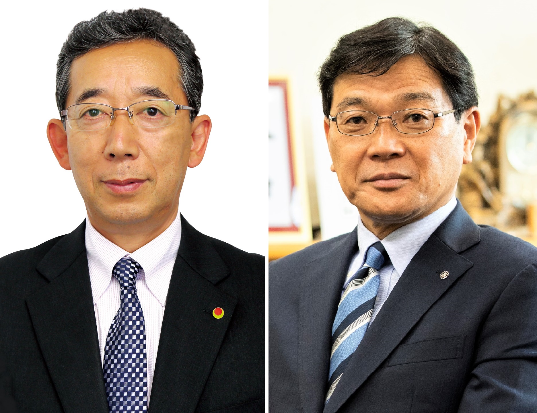 1標茶町長・鶴居村長　2人並び写真データ